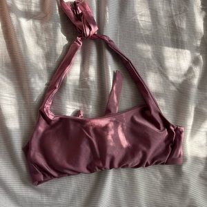 purple shimmer bikini top